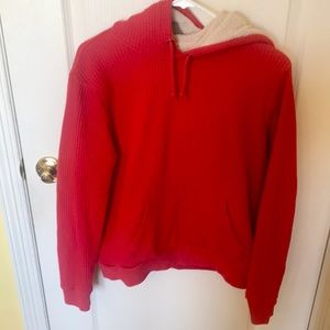 Old Navy Mens Medium Red Waffle Sweatshirt